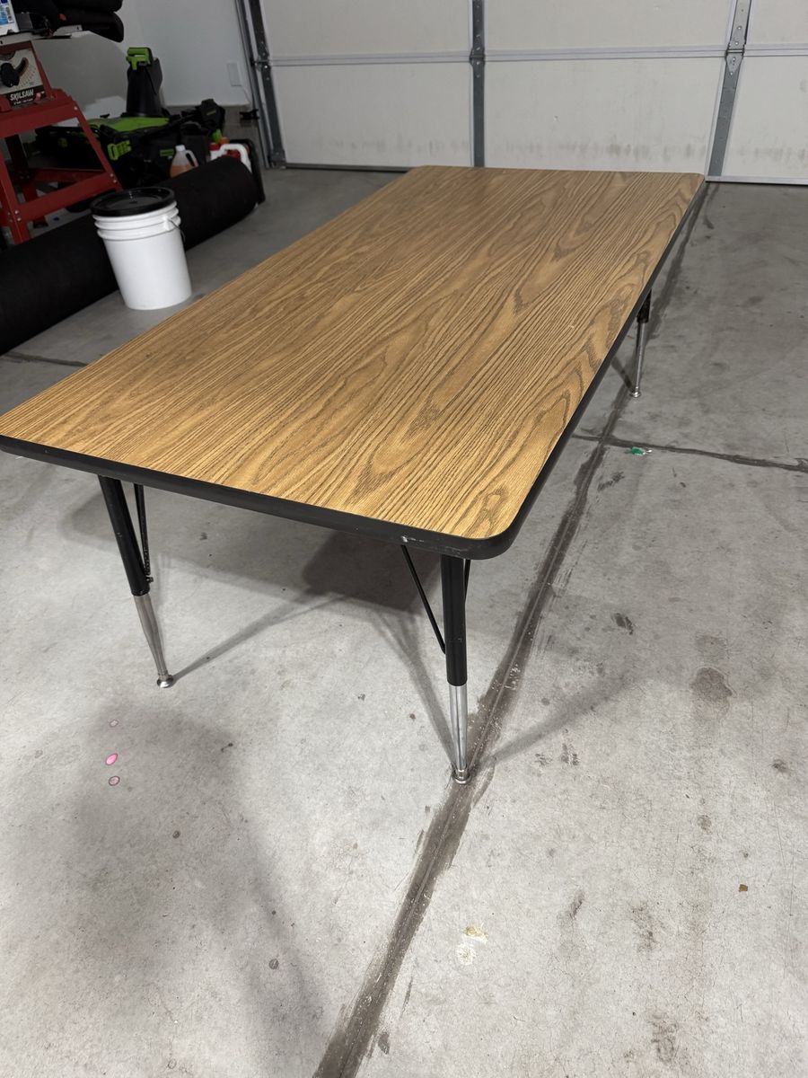 Sturdy Adjustable Wooden Kids Activity & Project Table