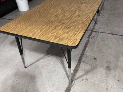 Sturdy Adjustable Wooden Kids Activity & Project Table