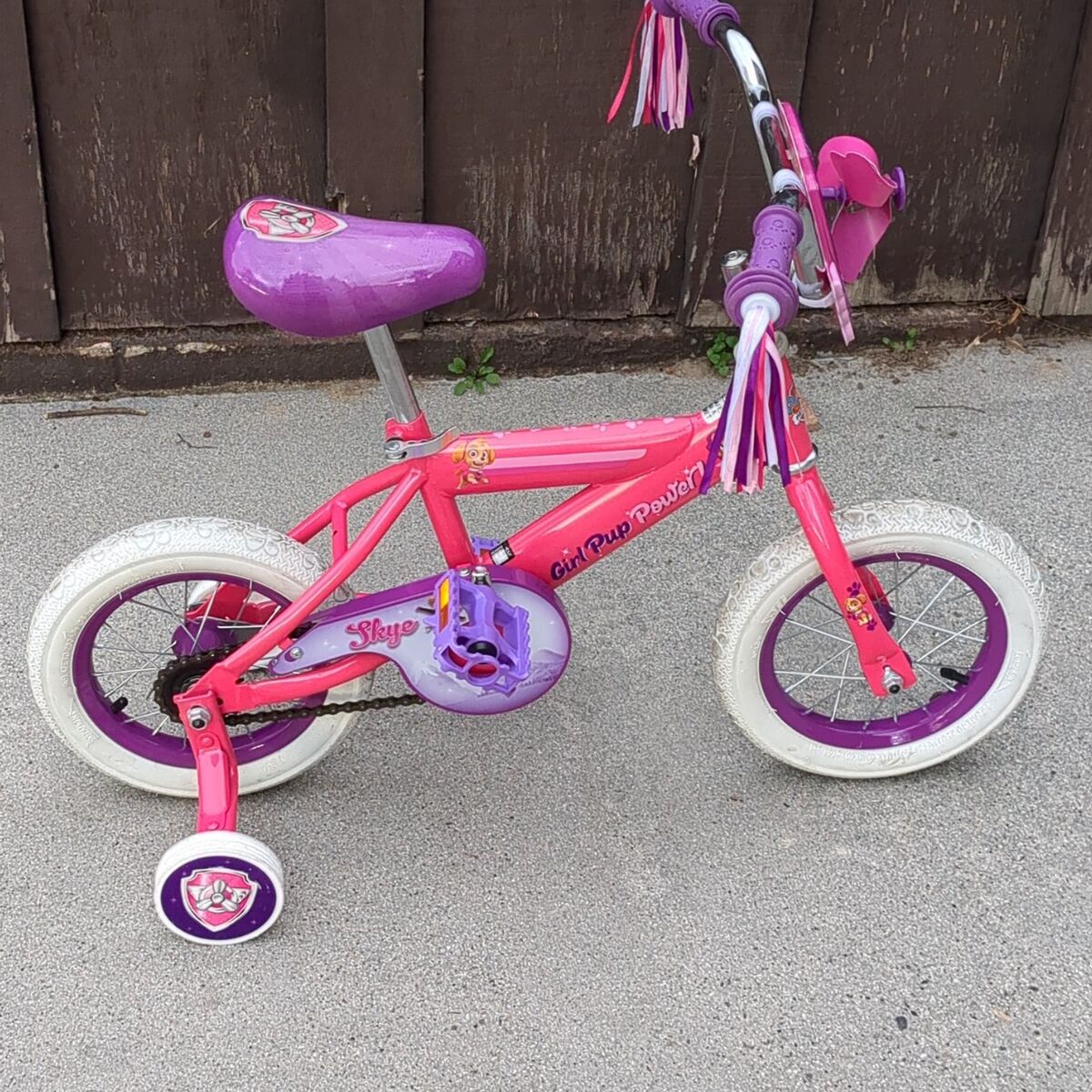 Girl pup power from Paw patrol girls bike