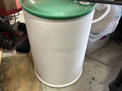 Clean 55 Gal Drum With Manual Pump
