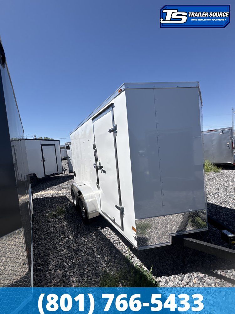 6x12 American Hauler Arrow Enclosed Cargo Trailer - 6'6" Interior - 7K GVWR - Ramp Door