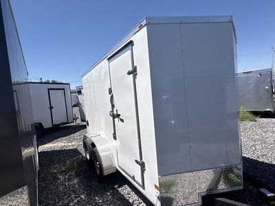 6x12 American Hauler Arrow Enclosed Cargo Trailer - 6'6" Interior - 7K GVWR - Ramp Door