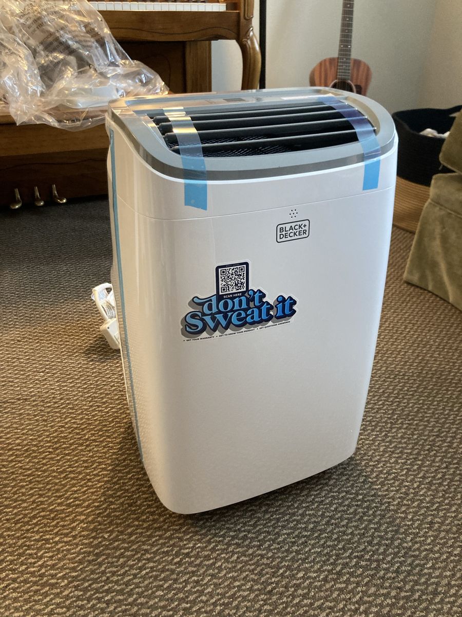 BLACK+DECKER Portable Air Conditioner, 9,000 BTU, BРАСТ08WT, White