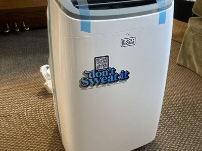 BLACK+DECKER Portable Air Conditioner, 9,000 BTU, BРАСТ08WT, White