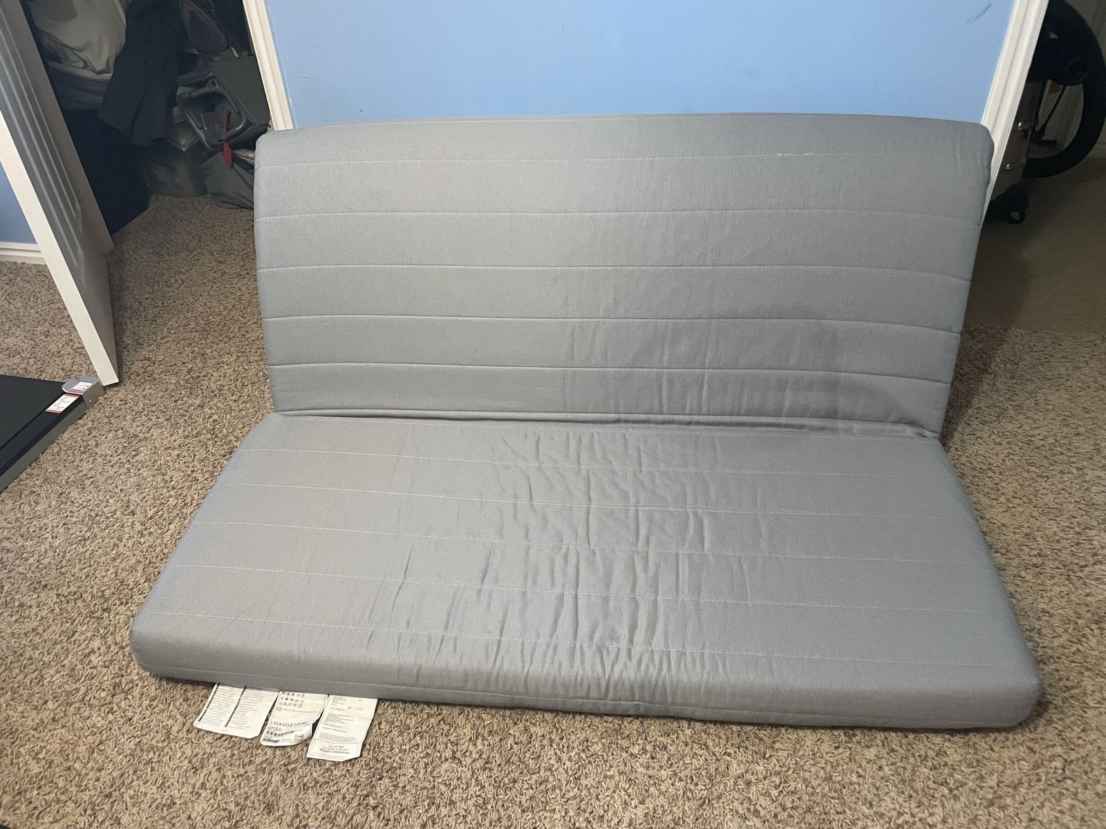 IKEA Lycksele Lövås Sleeper Sofa / Futon Mattress Gray 55 1/8 x 74 in