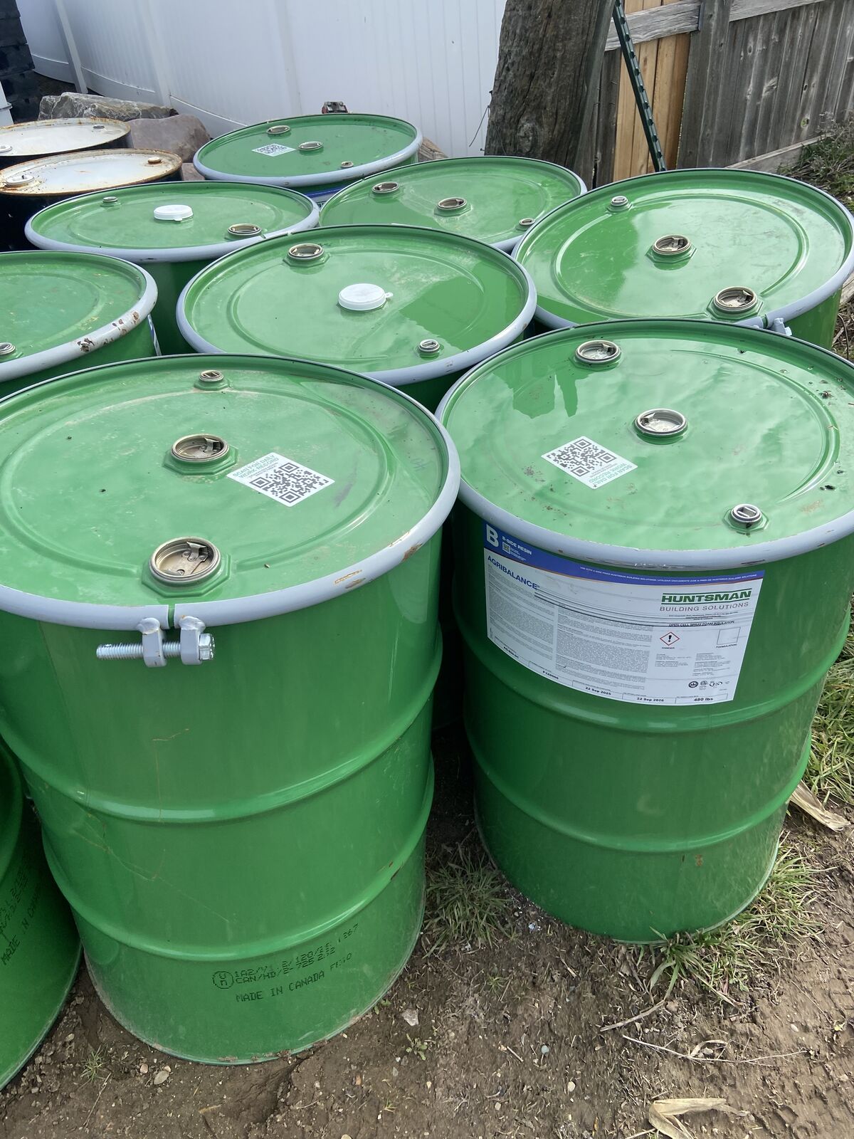 55 Gallon SteeL Drums Wih Removabke Lids And Rings
