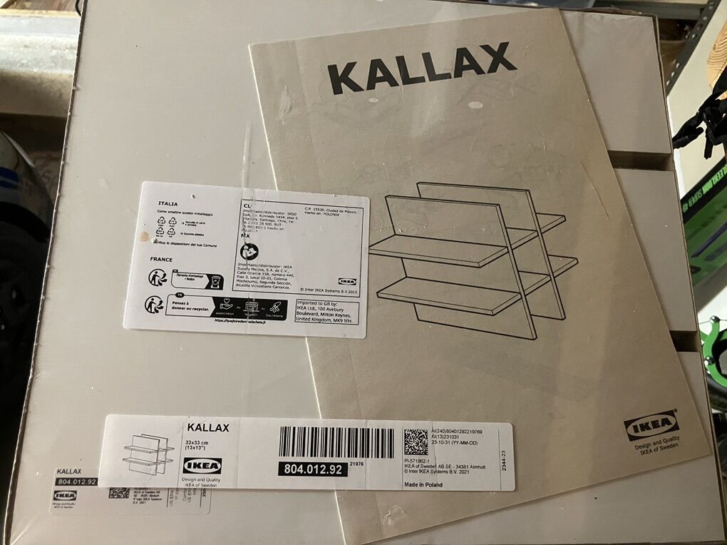 NEW! Ikea Kallax 9-Bottle Shelf Insert