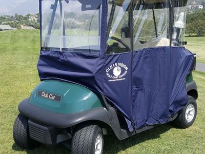Clear vision golf cart cover