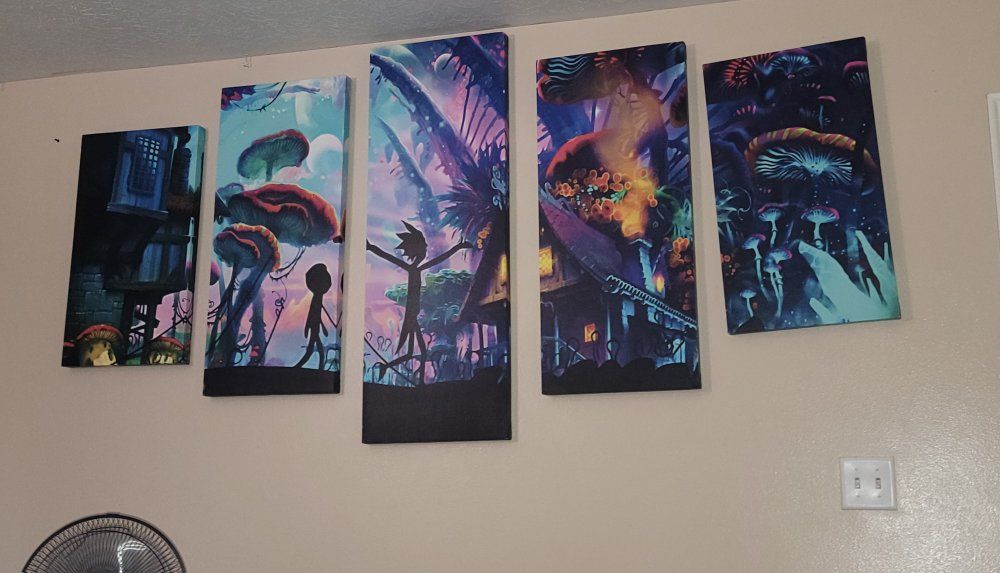 5 Panel Painting - Rick & Morty