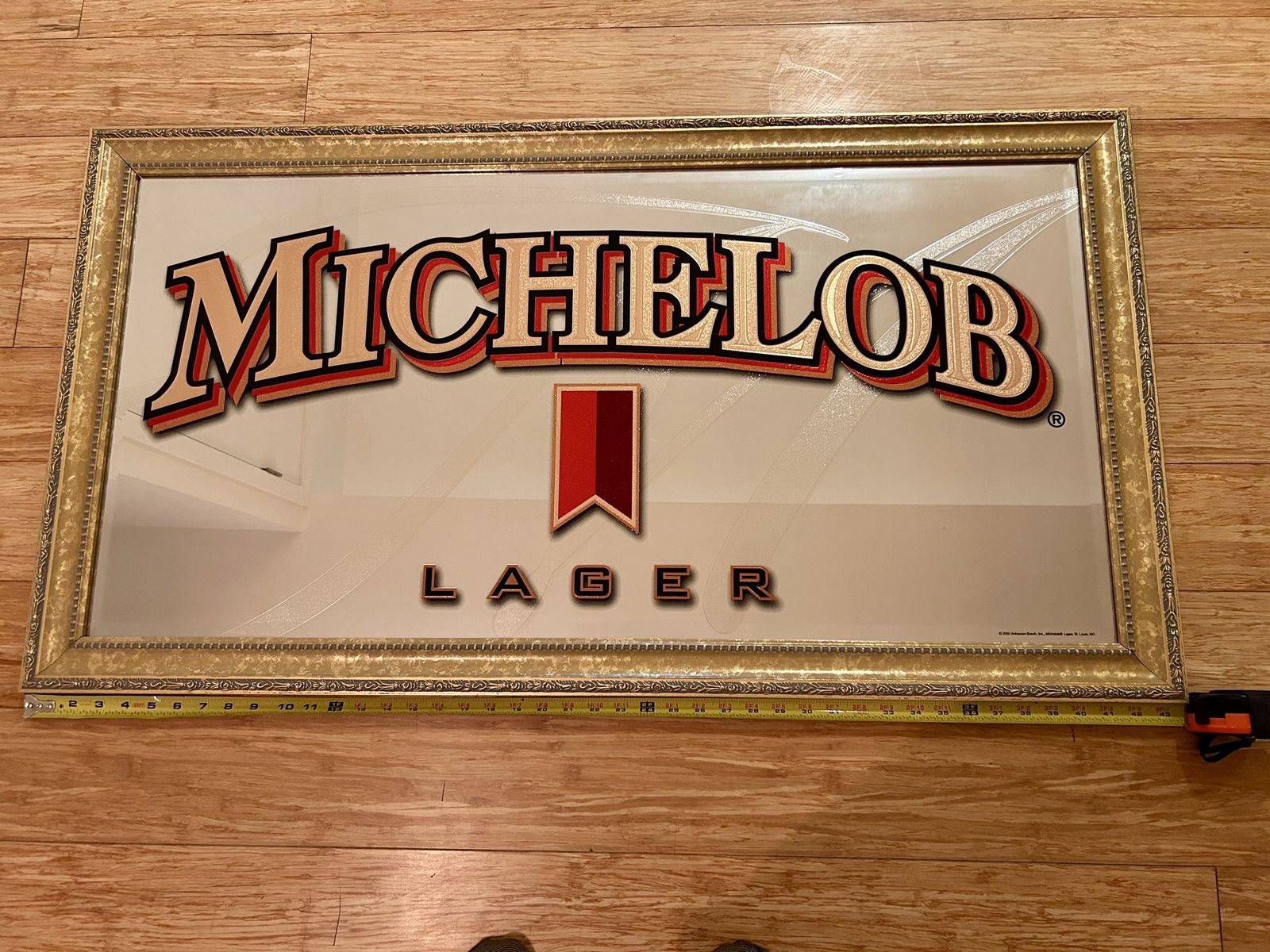 Large Vintage Michelob Mirror beer sign