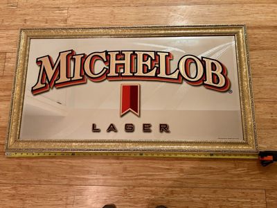 Large Vintage Michelob Mirror beer sign