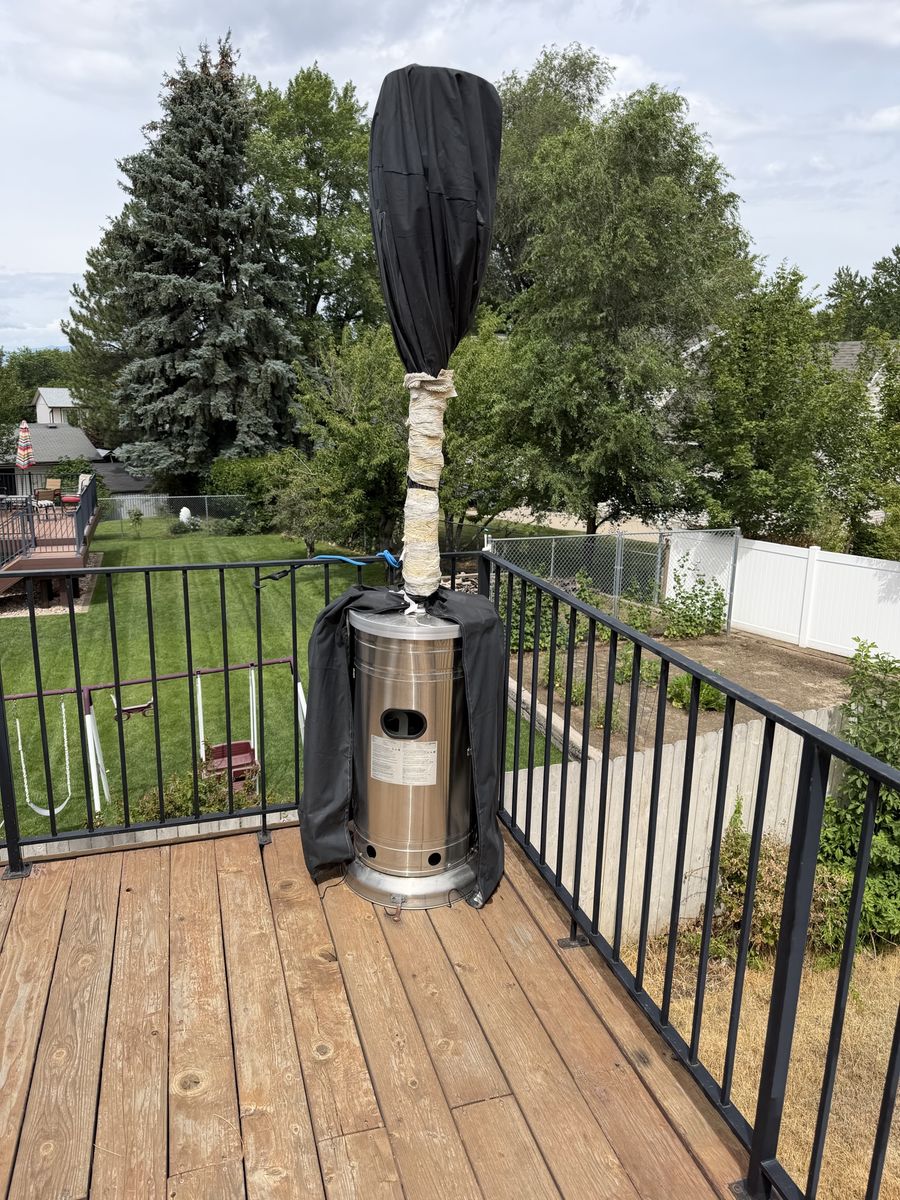 Outdoor Patio Heater Stainless Steel with Protective Cover