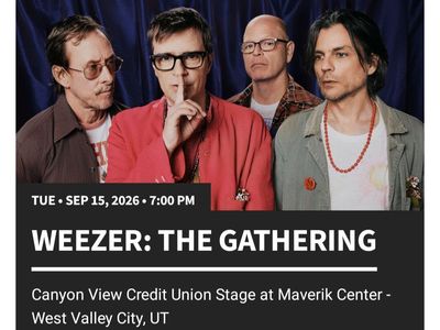 Weezer: The Gathering Tickets - Maverik Center (Section 123, Row 16)