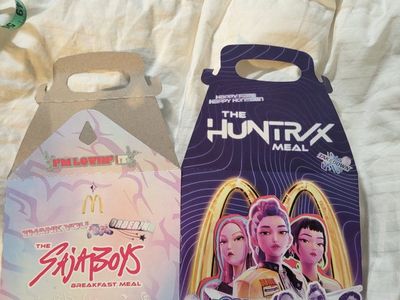 McDonald's Huntrax Meal Box & SaJaBoys Breakfast Meal Box - K-Pop & Netflix Promotion Empty