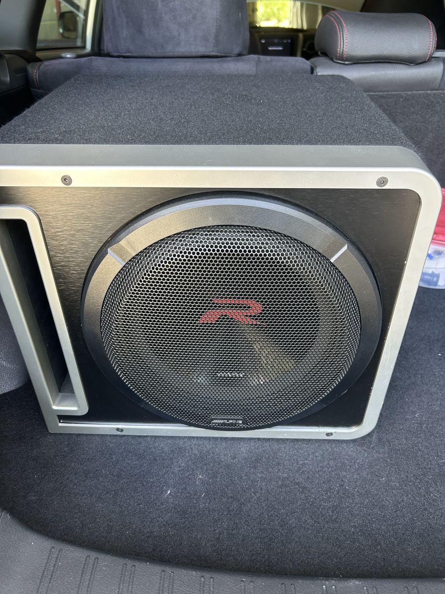 Alpine R2-SB12V 12" Subwoofer with Enclosure - R-Series Car Audio Sub