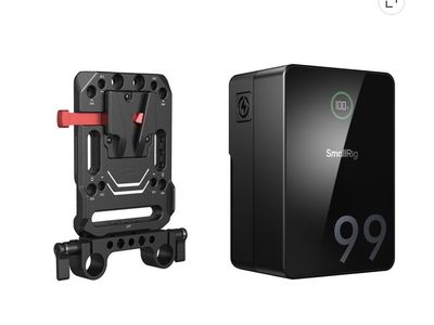 SmallRig VB99 Pro Mini V Mount Battery 99Wh with Mounting Plate and Rod Clamp