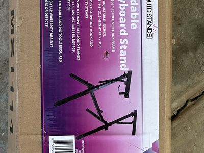 Adjustable Z Style Black Keyboard Stand
