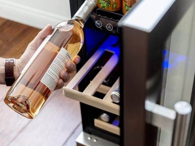 Newair 15" Wine and Beverage Refrigerator 9 Bottle and 48 Can Capacity, Beverage Cooler in Stainless