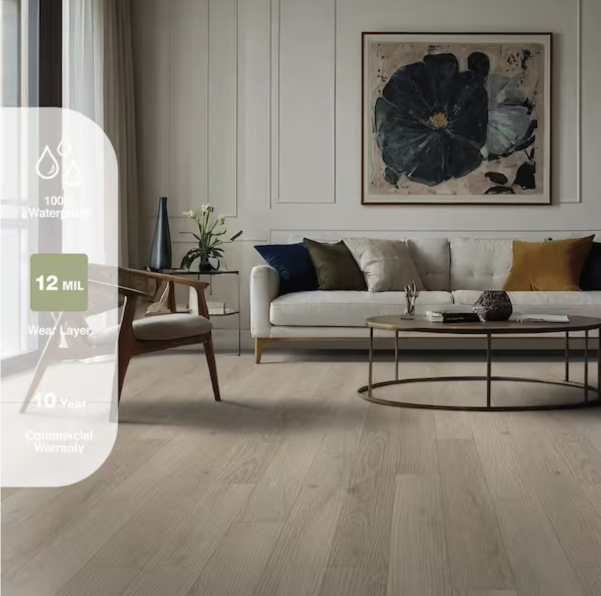 Highland Lake Waterproof Click Lock Luxury Vinyl Plank Flooring