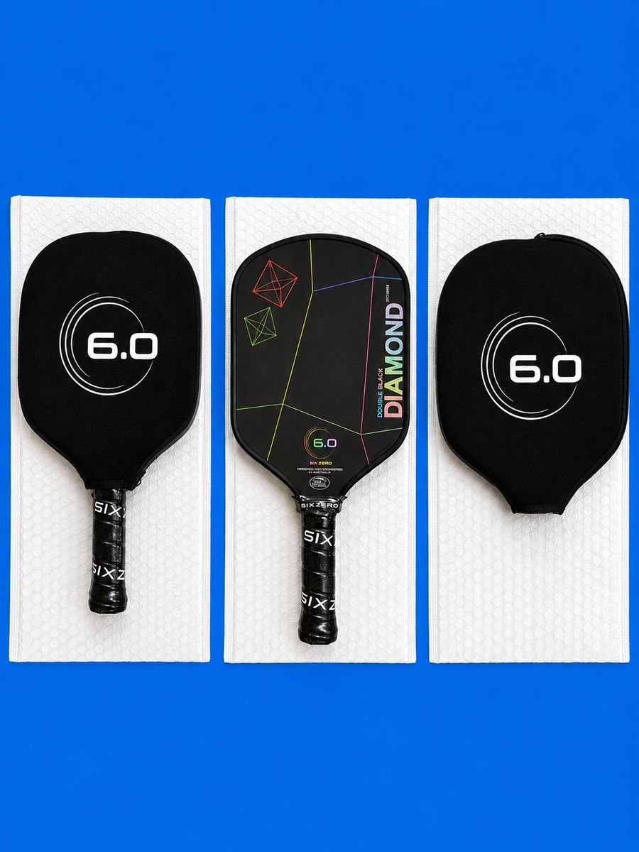 6.0 double black diamond rainbow limited edition pickleball paddle