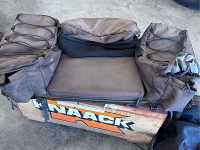 ATV UTV Quad Rear Rack Gear Bag with Padded Seat
