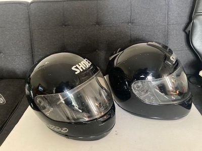 Shoei Motorcycle helmets 1-sz med and 1 sz small