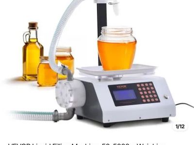 VEVOR Automatic Liquid Filling Machine 50-5000g Digital Weighing Bottling Filler