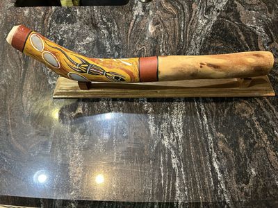 Authentic Australian termite-hollowed eucalyptus didgeridoo purchased in Australia