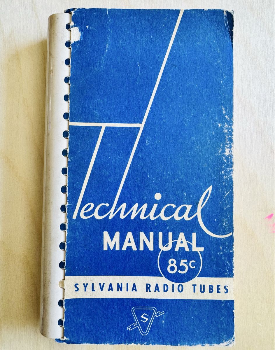 Vintage Sylvania Radio Tubes Technical Manual Ring-Bound Guide
