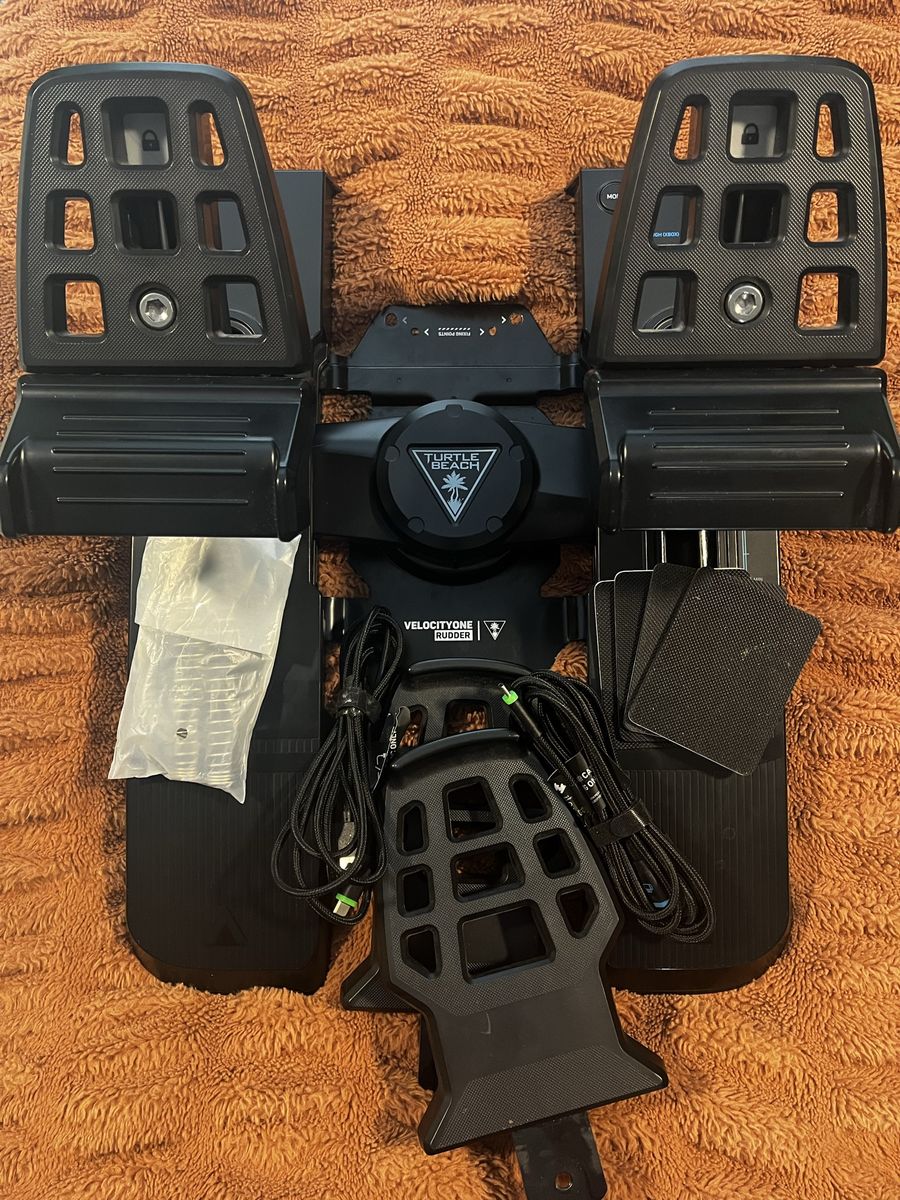 Turtle Beach VelocityOne Rudder Pedals for Flight Simulators - Xbox & PC Compatible