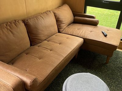 Couch with Chase and foot rest