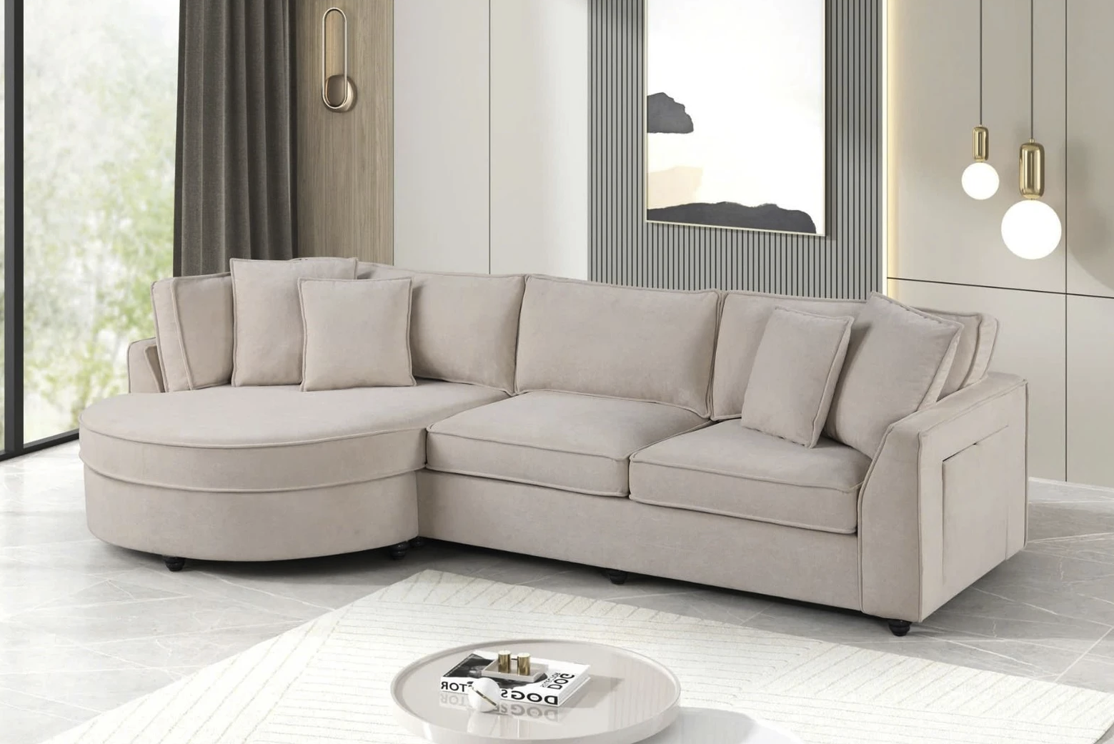 NEW SEMESTER SALE – ELVA FABRIC SECTIONAL