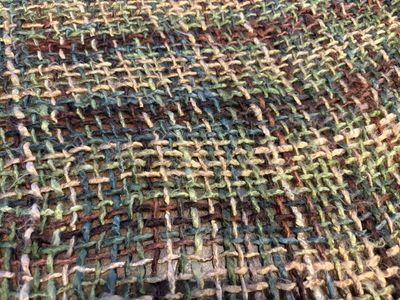 Handwoven Triangle Shawl w/ Long Fringe