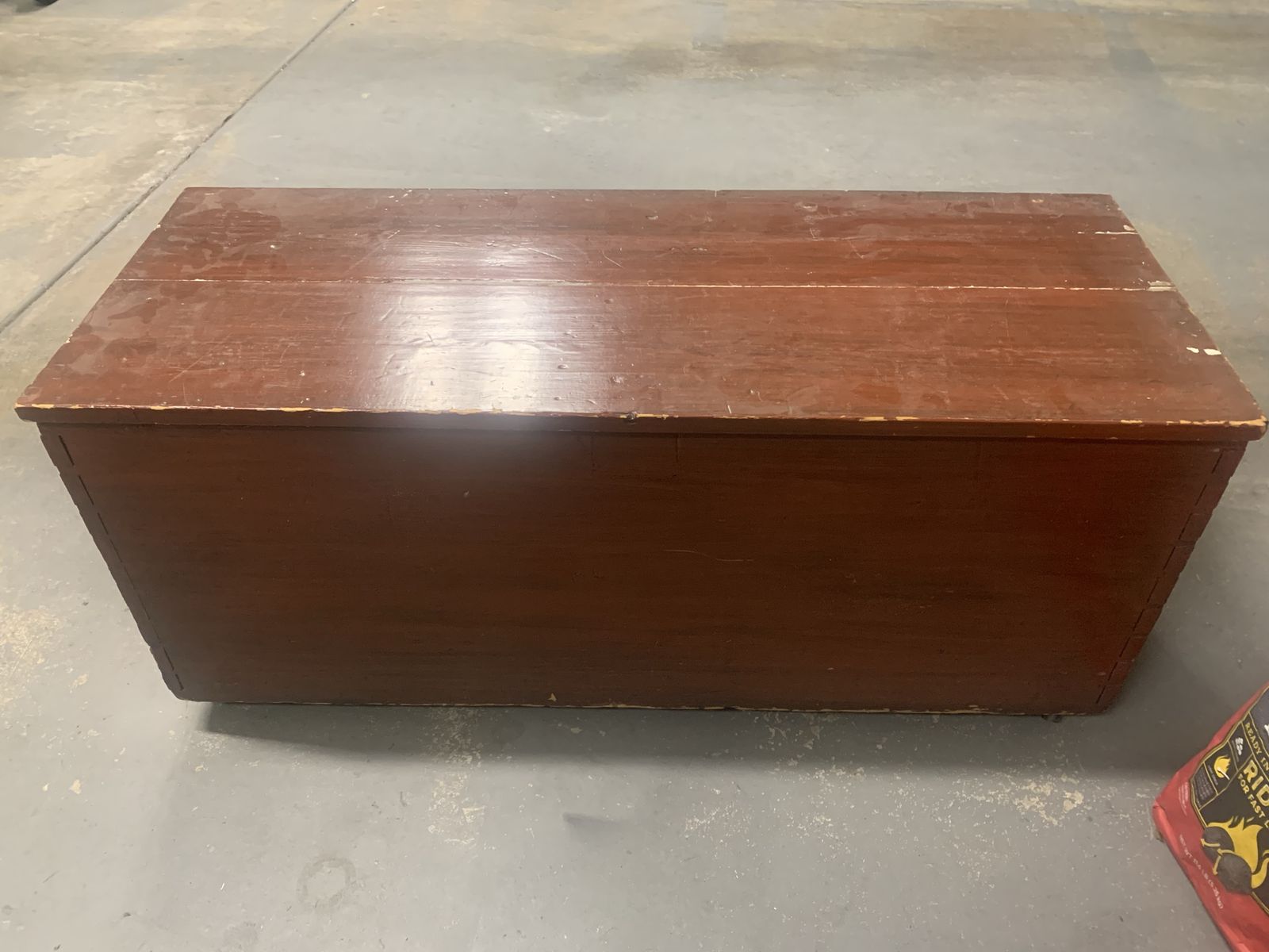 Vintage Wooden Storage Trunk Chest