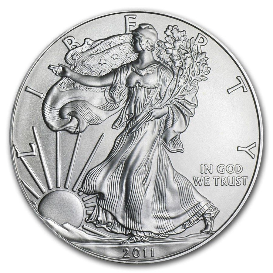 2011 American Silver Eagle 1 oz .999 Fine Silver Coin Mint State