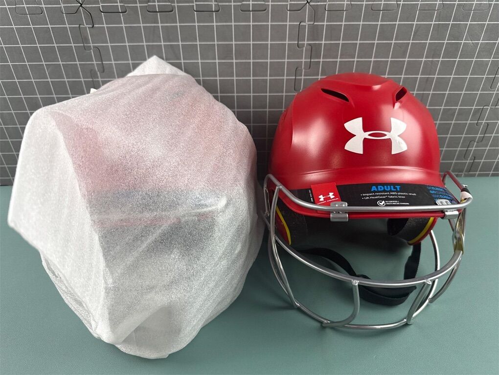 2X NOB UNDER ARMOR ADULT SIZE SOFTBALL HELMETS