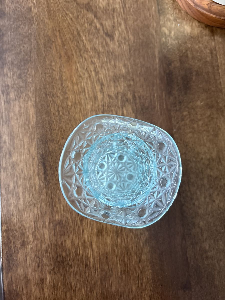 Real crystal turquoise hat, vintage