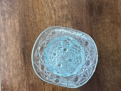 Real crystal turquoise hat, vintage