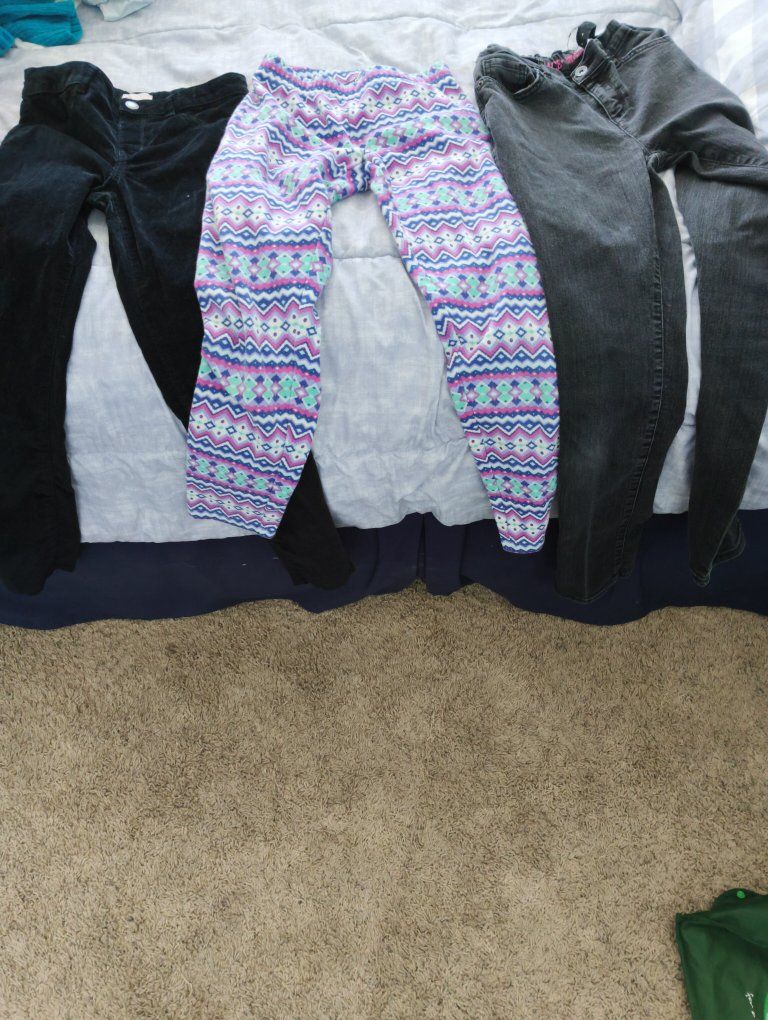 Girls pants size 12 and 14