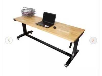72" Adjustable Height Workbench / Standing Desk - Like New