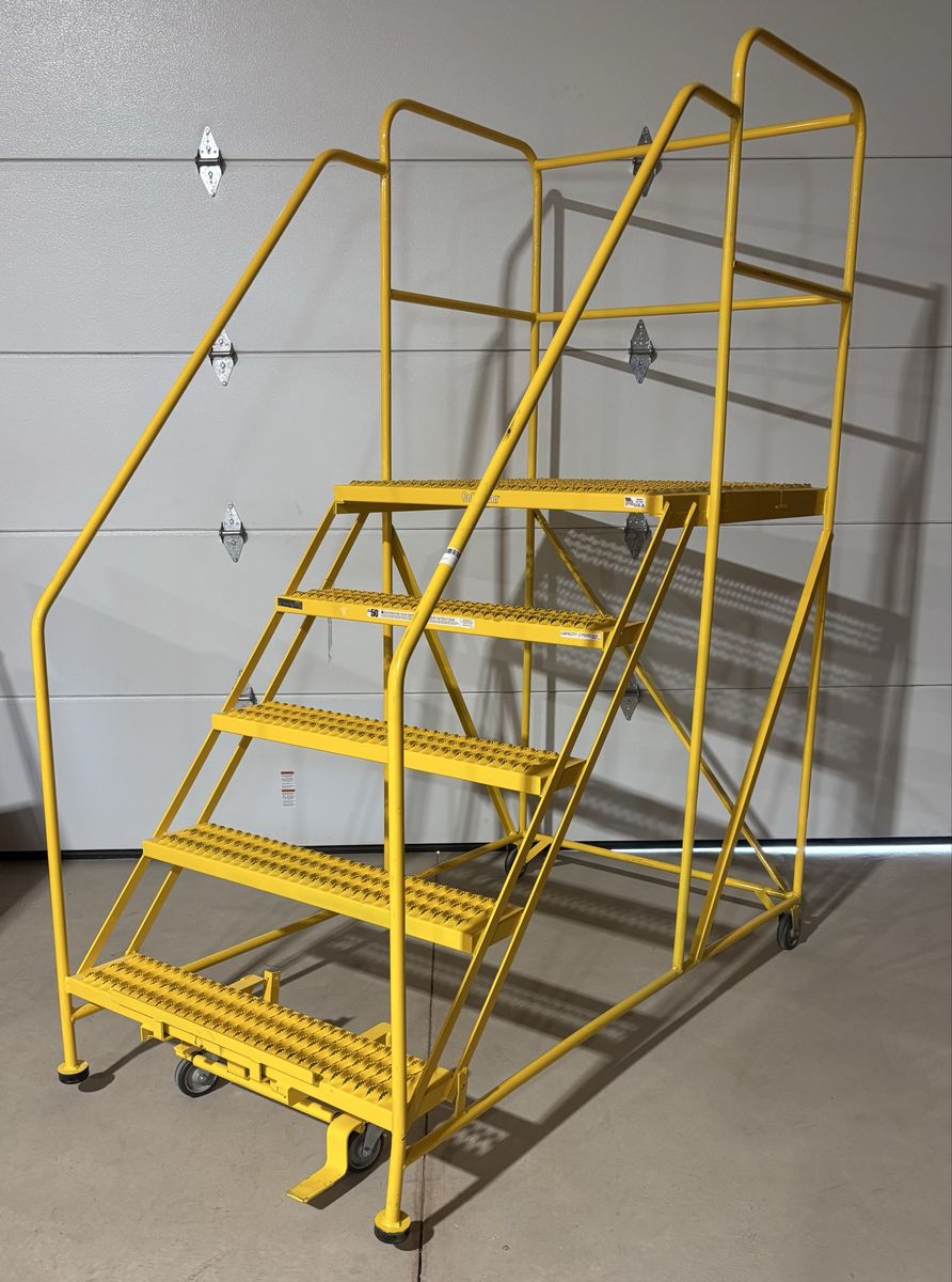 $730 LESS THAN AMAZON! BRAND NEW Cotterman 5-step 2-person rolling staircase ladder with work platform DELIVERY AVAILABLE!