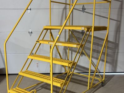 $730 LESS THAN AMAZON! BRAND NEW Cotterman 5-step 2-person rolling staircase ladder with work platform DELIVERY AVAILABLE!