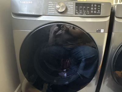 Samsung Front Load Washer - Gray, Steam, SmartThings model wf45b6300ap