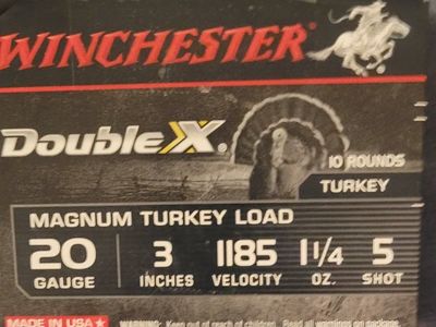 Winchester Double X Magnum Turkey Load 20 Gauge 3" Shotgun Shells - 10 Rounds. I have 4 new boxes