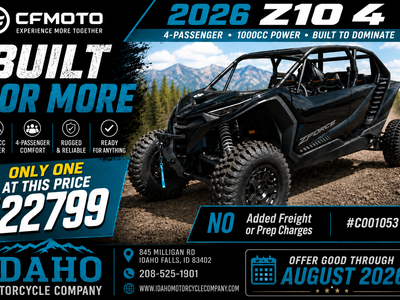 2026 CFmoto Z10 4 No Freigh NO Prep One Unit at this Price