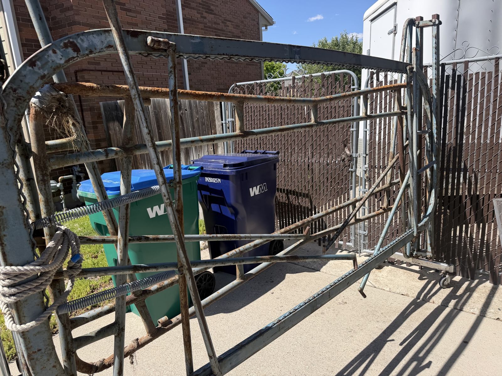 Trampoline frame