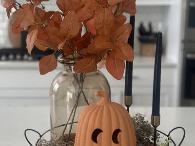 Textured terracotta jack-o’-lantern from Target