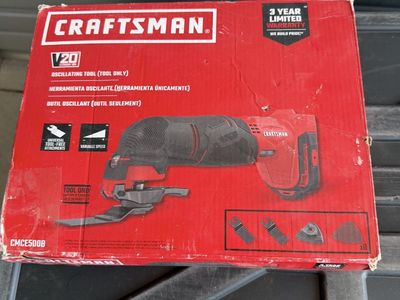 CRAFTSMAN V20 Cordless Oscillating Multi-Tool (Tool Only, Model CMCE500B)