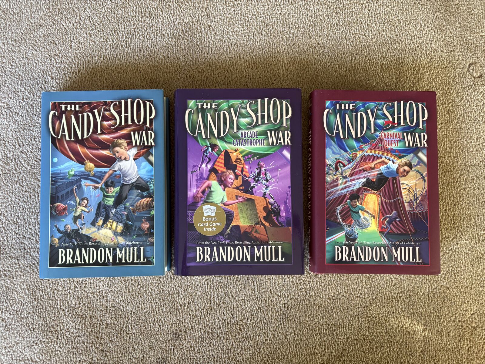 The Candy Shop War Series, by Brandon Mull (hardcovers)
