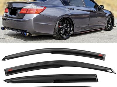 Window Visors for Honda Accord 2013-2017 Sedan - Rain Sun Shade Vent Deflector Guards (4-piece set)